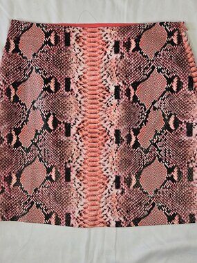 Endless Rose Size Small Snakekin Print Miiskirt Faux Leather Lined Side Zip NWT